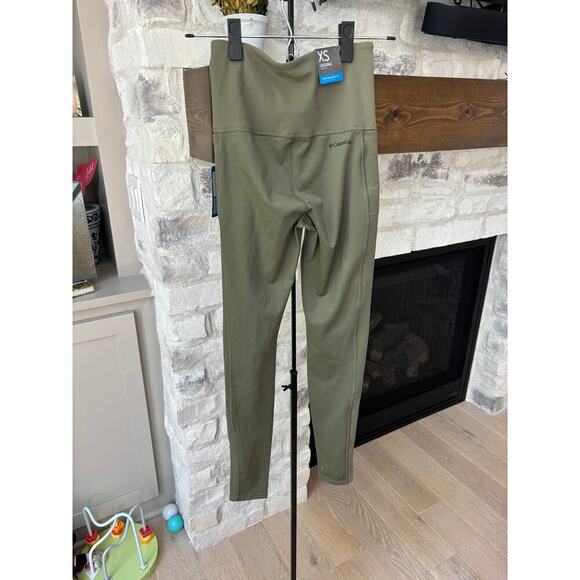 Columbia Women's Stone Green Uphill Edge Leggings Size XS - Picture 4 of 6